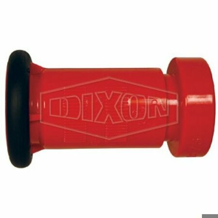 DIXON Standard Flow Fog Nozzle with Bumper, 1-1/2 in Inlet, Red Polycarbonate Body CFB150NYF